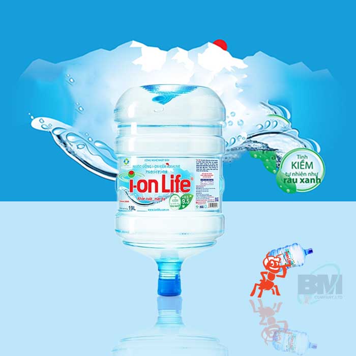 Nước uống Ion Life bình 19L úp