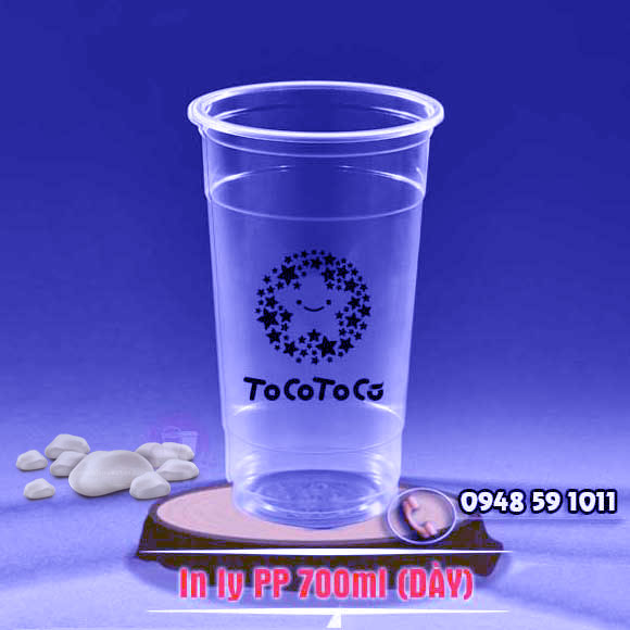 Ly nhựa PP 700ml phi 95 (1.000 cái / thùng), giá ly trà sữa