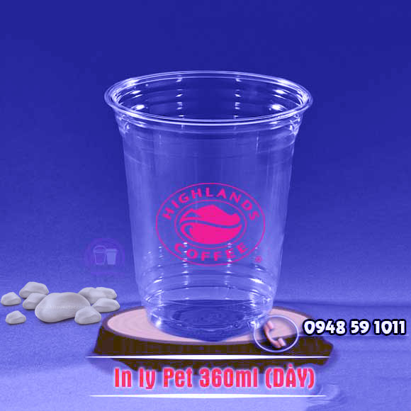 Ly nhựa Pet 360ml phi 93 (1000 cái / thùng), Ly nhựa uống trà sữa