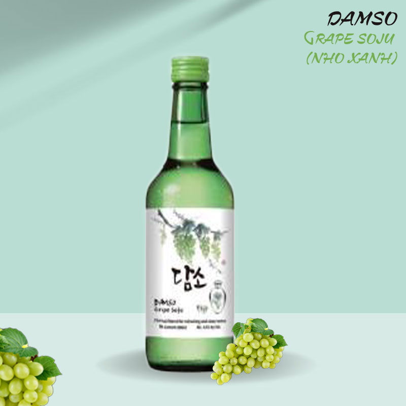 Soju Nho Xanh Damso 360ml (20 chai / thùng)