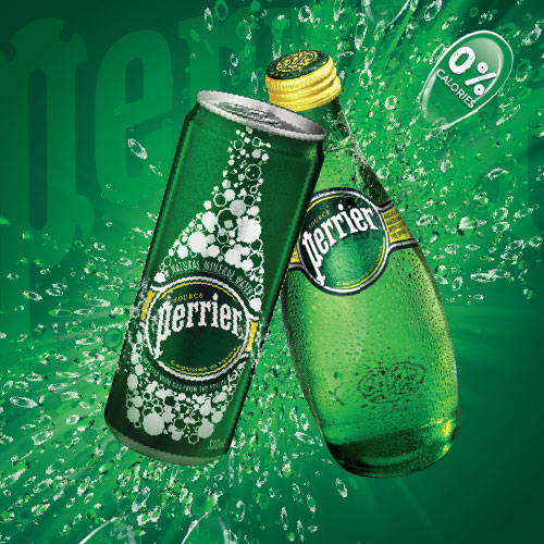 Sản phẩm Perrier có ga là của thương hiệu của tập đoàn Nestlé Waters