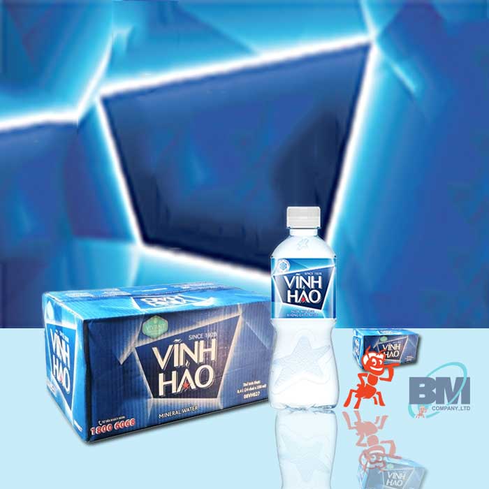 Nước suối Vĩnh Hảo 350ml (Thùng / 24 chai) miễn phí giao hàng