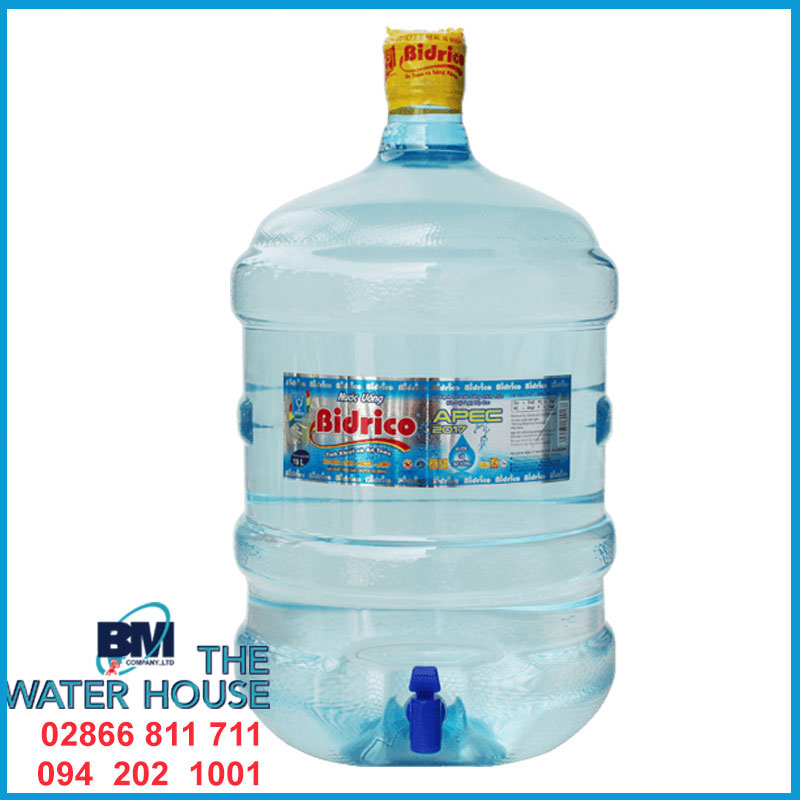 Nước tinh khiết Bidrico bình 19l (Úp / Vòi)