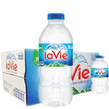 Thùng nước suối LaVie 350ml, chai LaVie 350ml, giao nhanh miễn phí