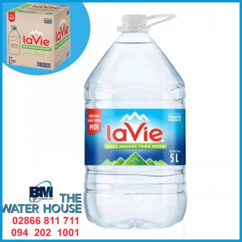 Nước khoáng LaVie 5L (Thùng 4 chai)