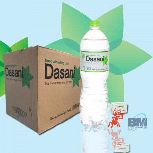 Nước suối Dasani 1.5l (12 chai/Thùng) giao hàng nhanh miễn phí