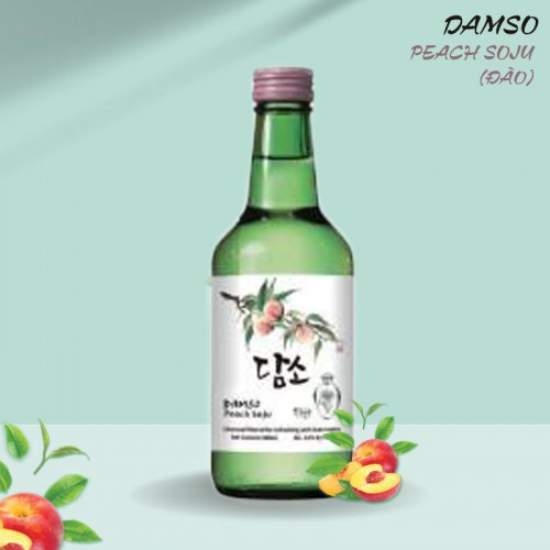 Soju đào Damso 360ml (20 chai / thùng)