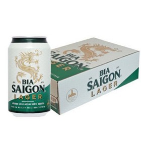 Bia Sài Gòn xanh Lager lon 330ml (Thùng 24 lon)
