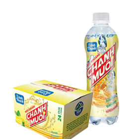 Đảnh Thạnh nước khoáng có ga chanh muối 430ml (24 chai / thùng)