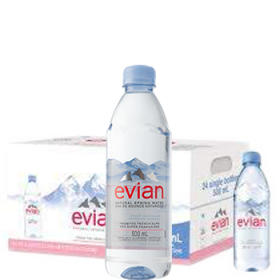 Nước khoáng Evian 500ml của Pháp (24 Chai / Thùng)