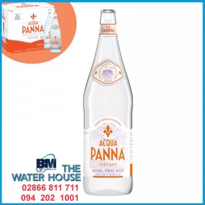 Thùng Acqua Panna 1L chai thủy tinh (thùng 12 chai)