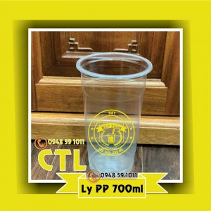IN Ly nhựa PP 700ml phi 95 (1.000 cái / thùng) loại 1, giá bao gồm (Ly + công in)
