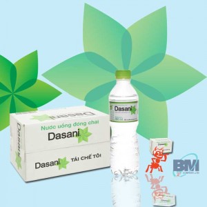 Nước suối Dasani 350ml (24 chai / thùng) phục vụ miễn phí tận nơi
