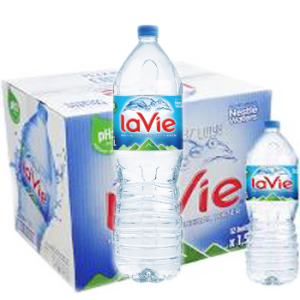 Nước suối LaVie 1.5 l, thùng LaVie 1.5 l (thùng / 12 chai) giao nhanh