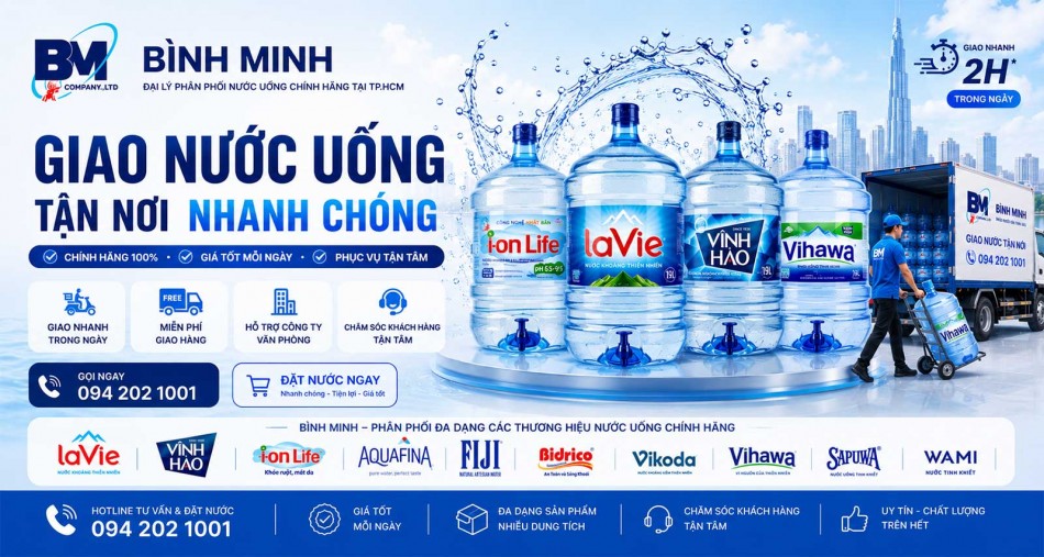 Nước uống đóng bình, nươc uống đóng chai